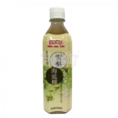 (无奖)鸿福堂雪梨海底椰水果饮品500ml/瓶