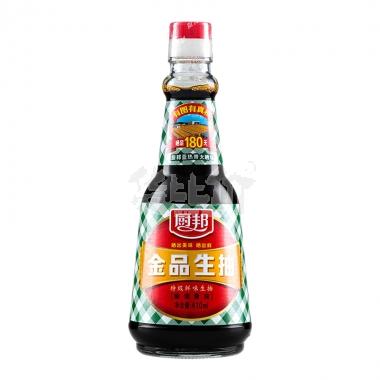 厨邦金品生抽410ml/瓶