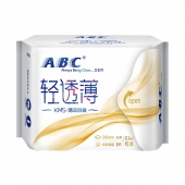 ABC轻透薄棉柔日用卫生巾240mm*8片K13/包