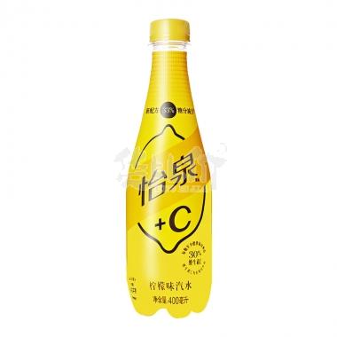 怡泉+C柠檬味汽水胶瓶400ml/瓶