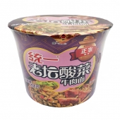 统一来一桶老坛酸菜牛肉面125g/桶