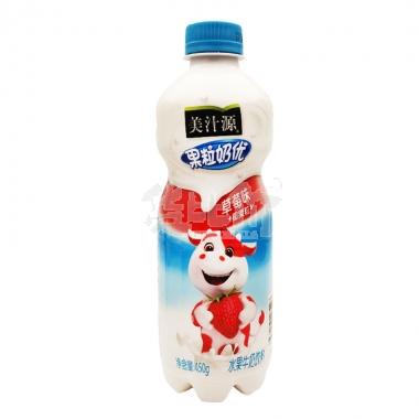 美汁源果粒奶优草莓味450ml/瓶