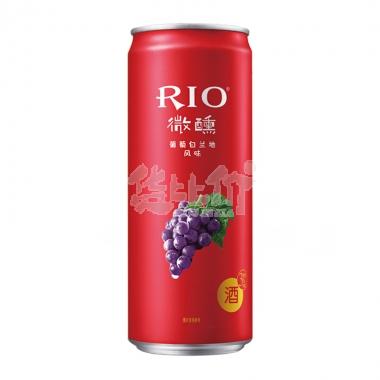 RIO锐澳微醺3度葡萄白兰地味鸡尾酒330ml/罐