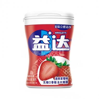 益达口香糖木糖醇草莓味40粒/瓶