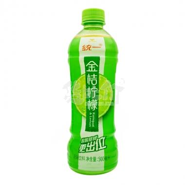 统一金桔柠檬风味饮料原味500ml/瓶