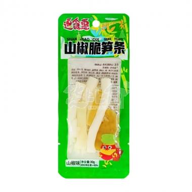 逗食惠山椒脆笋条山椒味30g**/包