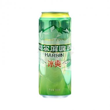 哈尔滨冰爽啤酒罐装500ML**/罐