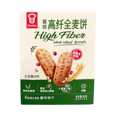 嘉顿高纤全麦饼干红豆薏米味84g/包